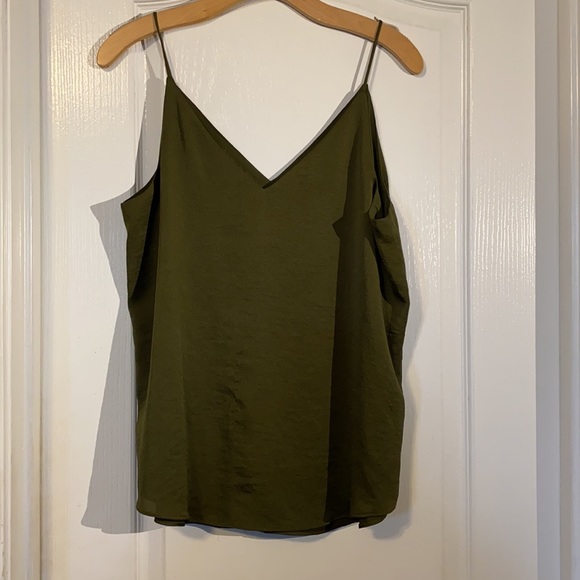 Express Green W/Orange Detail Spaghetti Strap L - Picture 2 of 4